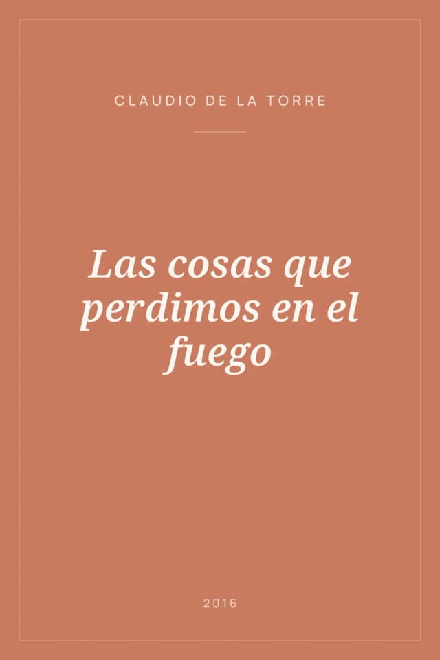 Portada de Las cosas que perdimos en el fuego