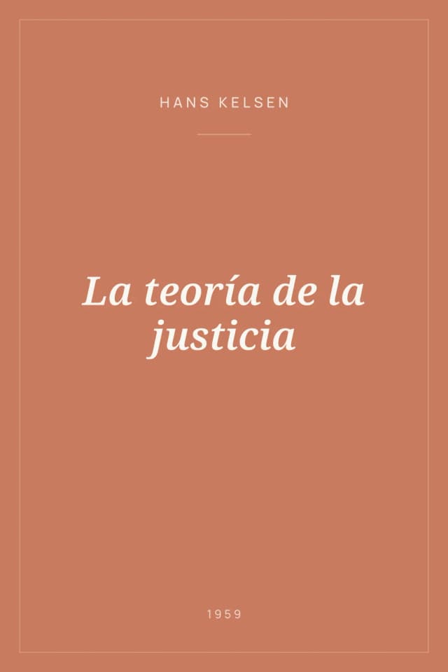 Portada de La teoría de la justicia