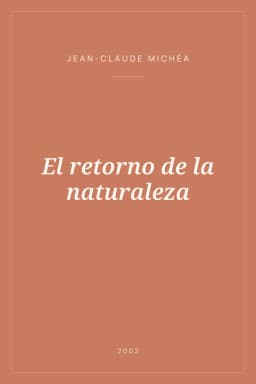 Portada de El retorno de la naturaleza