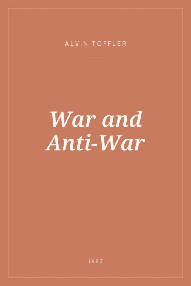 Portada de War and Anti-War