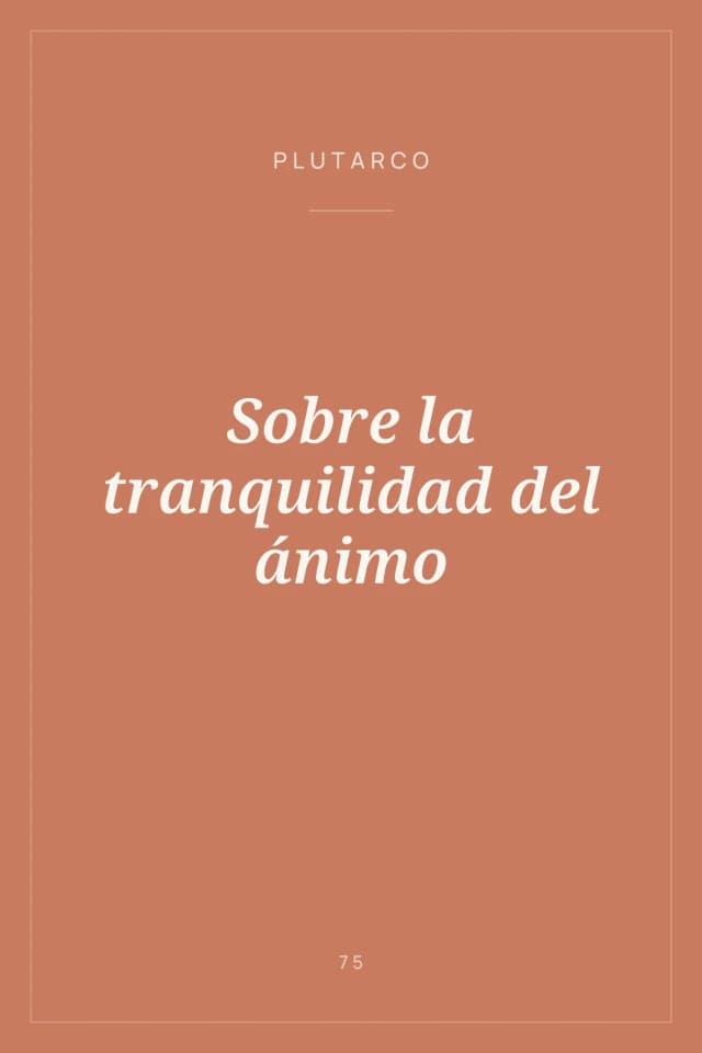 Portada de Sobre la tranquilidad del ánimo