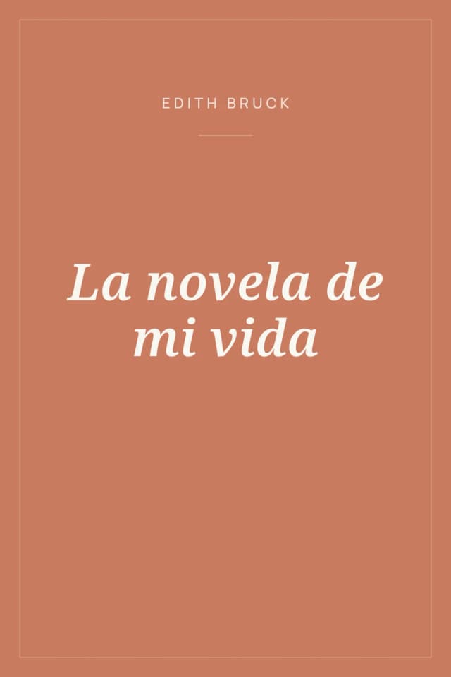 Portada de La novela de mi vida