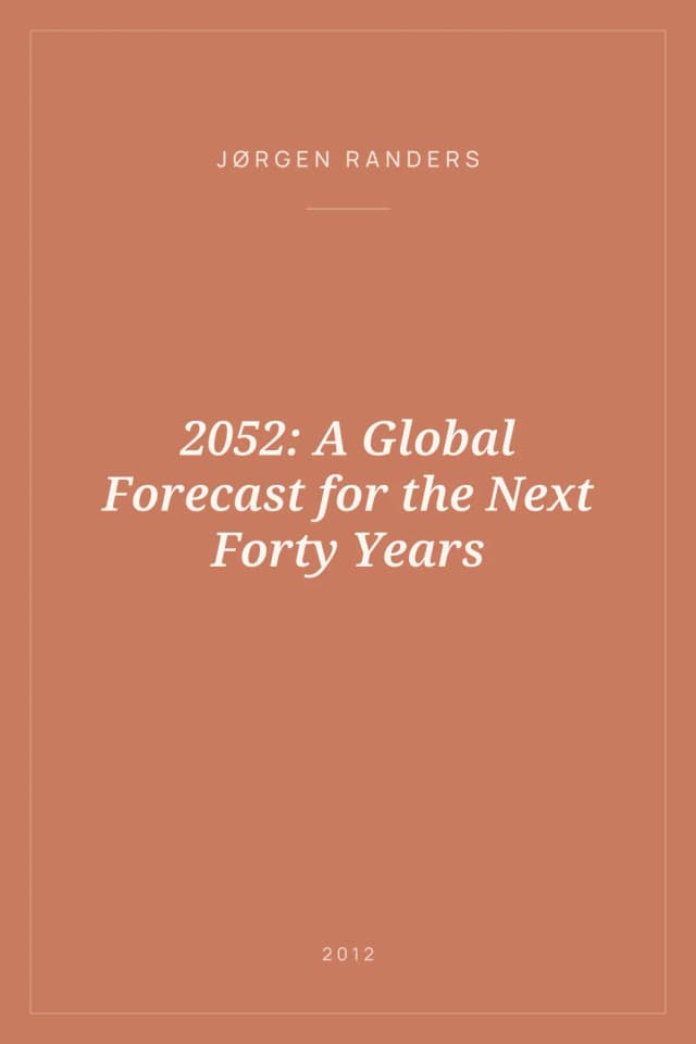 Portada de 2052: A Global Forecast for the Next Forty Years