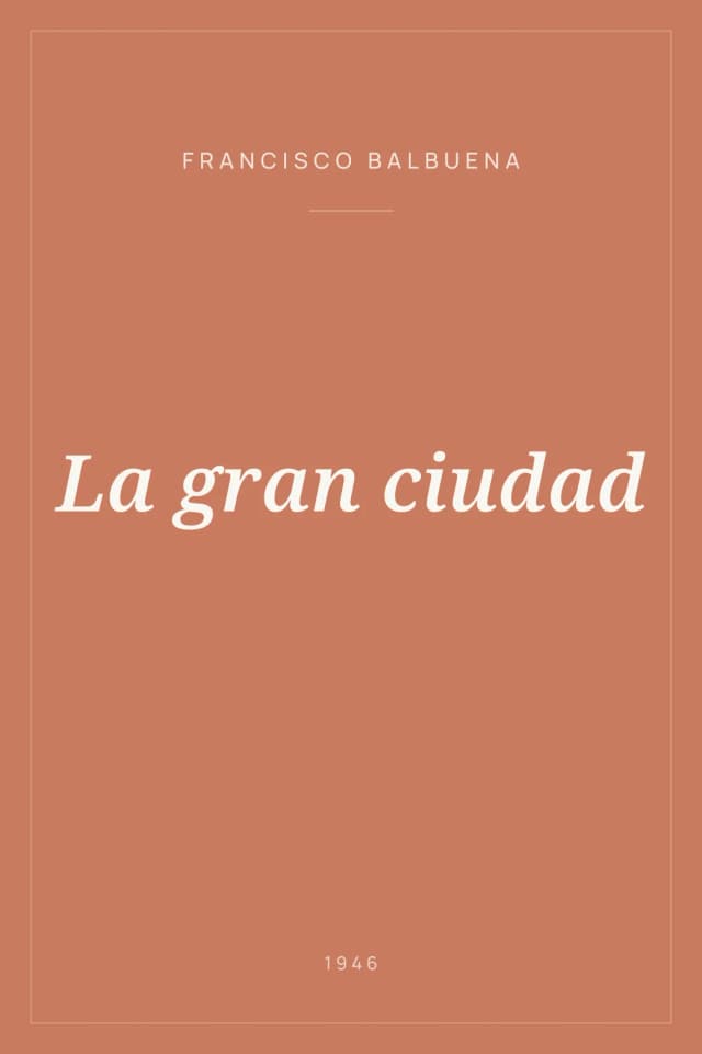Portada de La gran ciudad