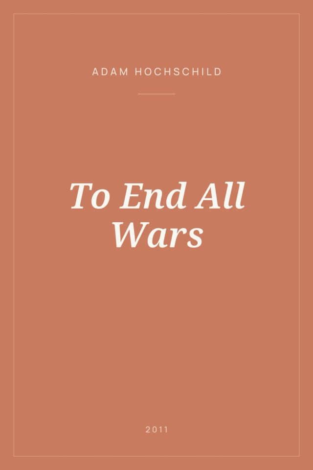 Portada de To End All Wars