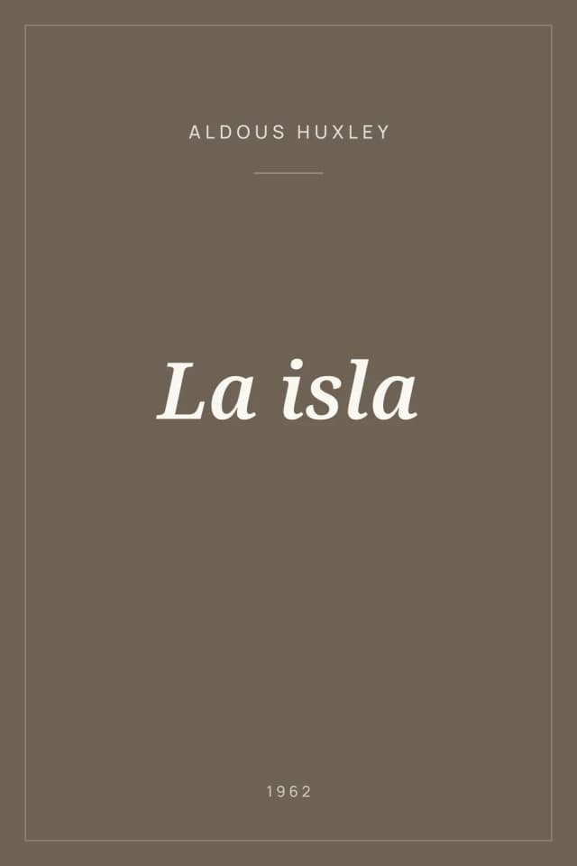 Portada de La isla