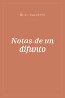 Portada de Notas de un difunto