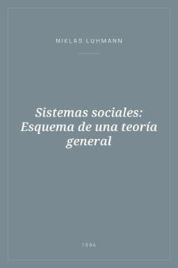 Portada de Sistemas sociales: Esquema de una teoría general