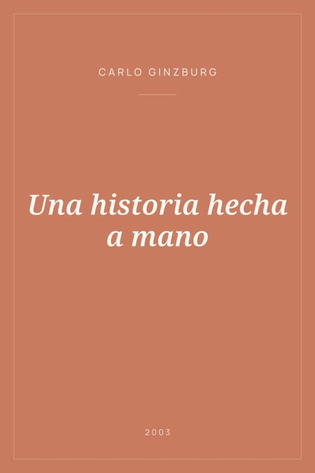 Portada de Una historia hecha a mano