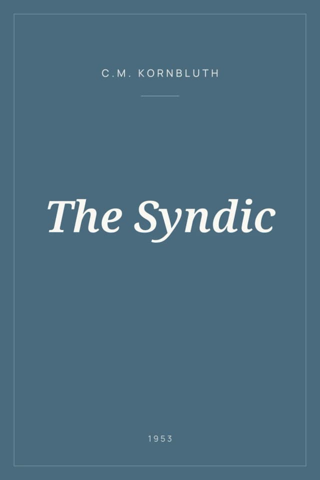 Portada de The Syndic