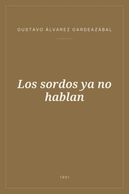 Portada de Los sordos ya no hablan