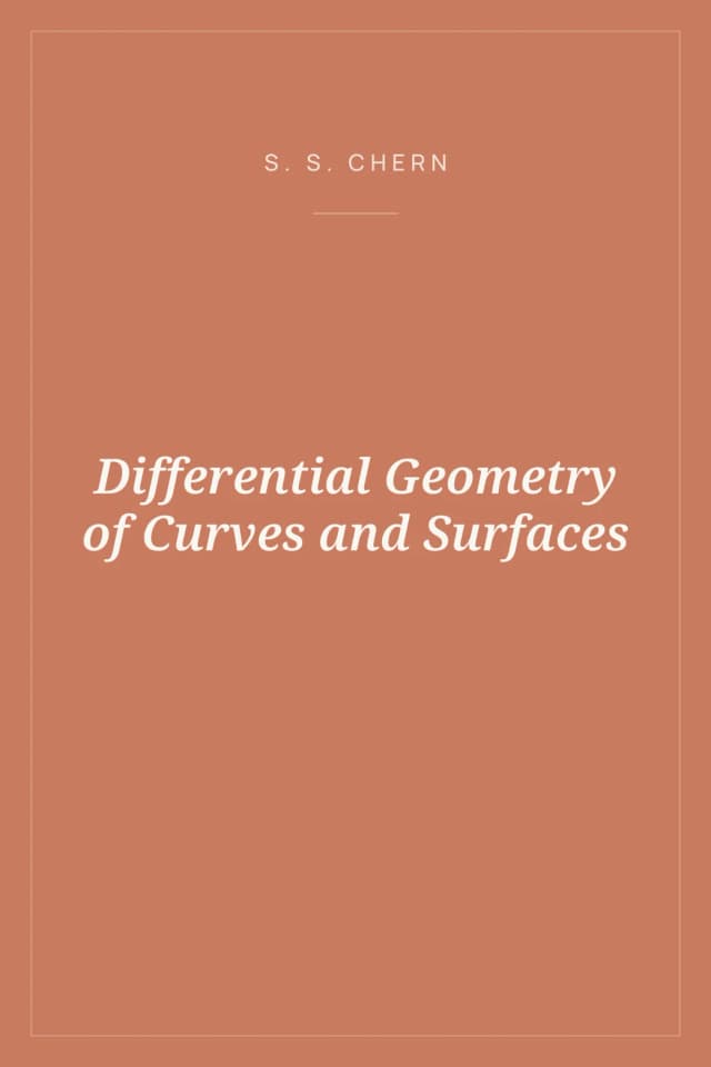 Portada de Differential Geometry of Curves and Surfaces