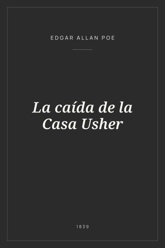Portada de La caída de la Casa Usher