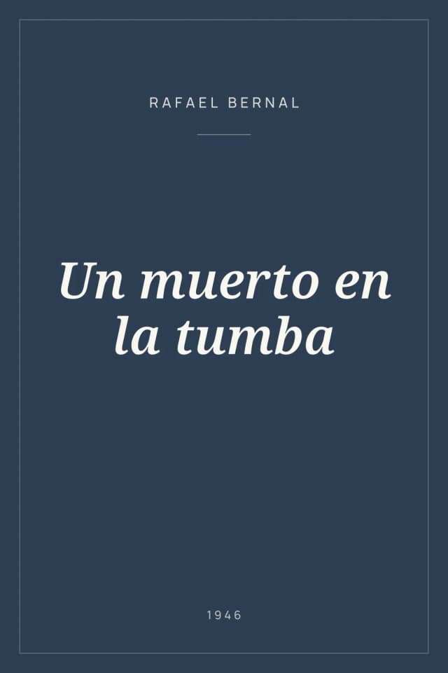 Portada de Un muerto en la tumba