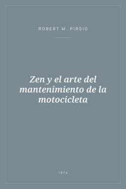Portada de Zen y el arte del mantenimiento de la motocicleta