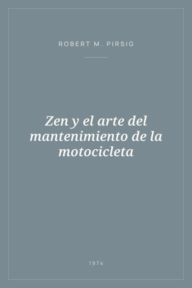 Portada de Zen y el arte del mantenimiento de la motocicleta
