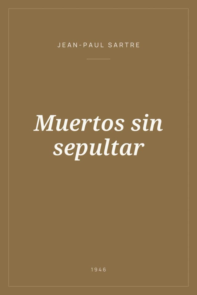 Portada de Muertos sin sepultar