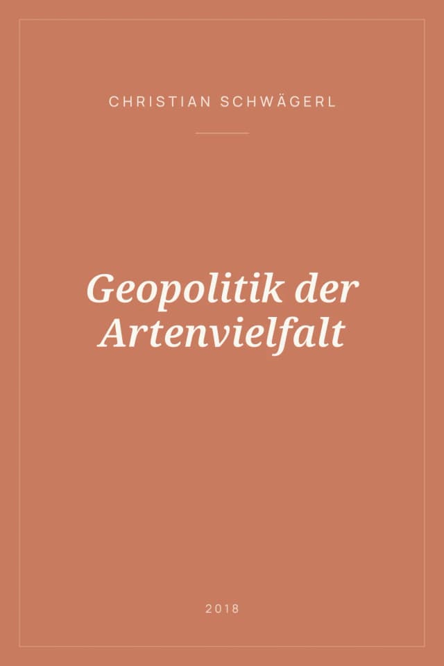 Portada de Geopolitik der Artenvielfalt