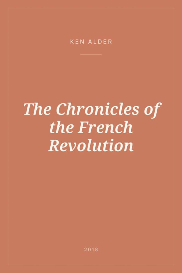 Portada de The Chronicles of the French Revolution