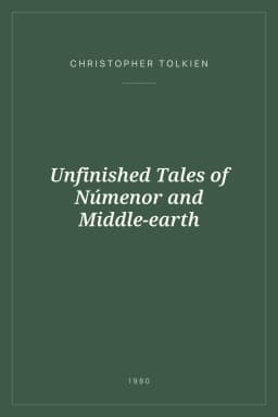 Portada de Unfinished Tales of Númenor and Middle-earth