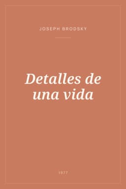 Portada de Detalles de una vida