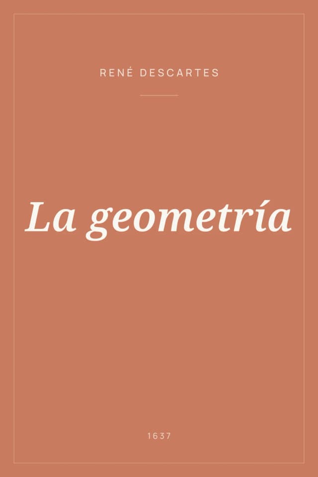 Portada de La geometría
