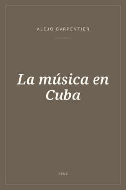 Portada de La música en Cuba