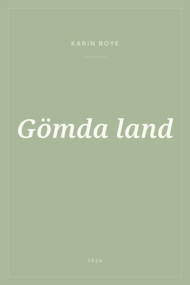 Portada de Gömda land