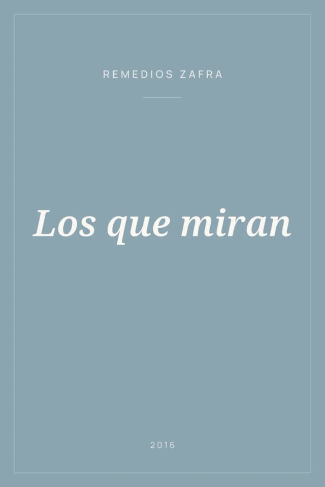 Portada de Los que miran