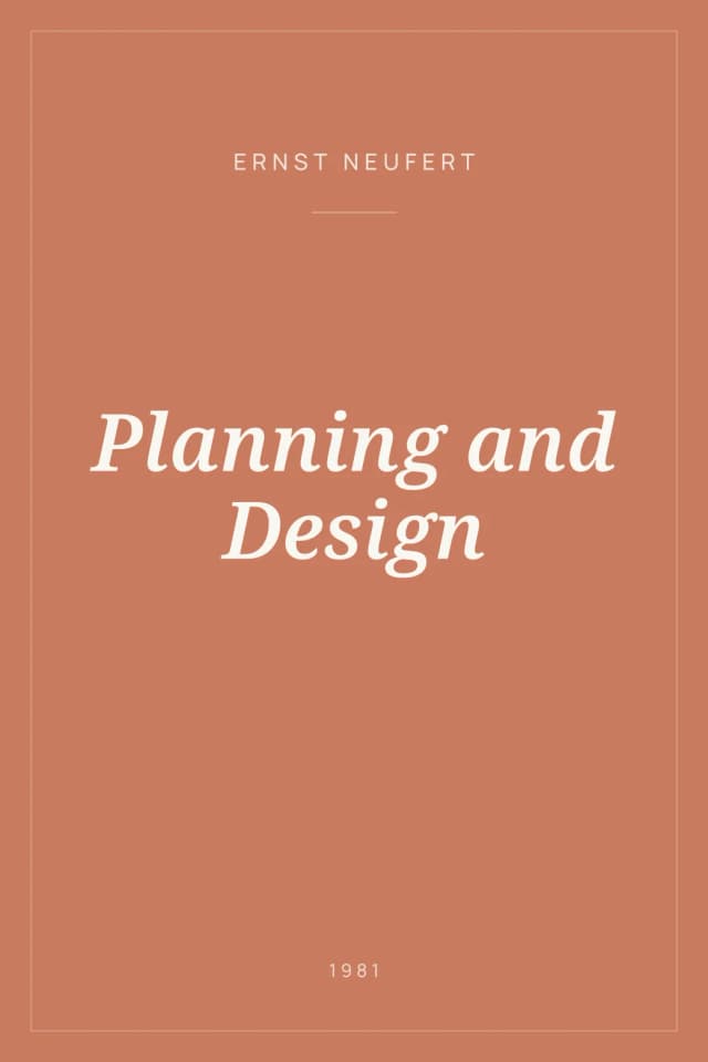 Portada de Planning and Design
