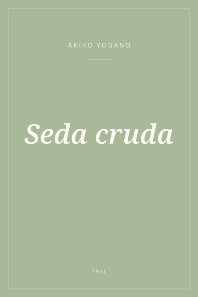 Portada de Seda cruda