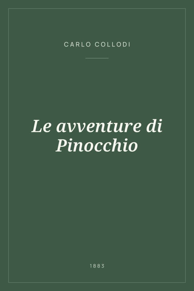 Portada de Le avventure di Pinocchio