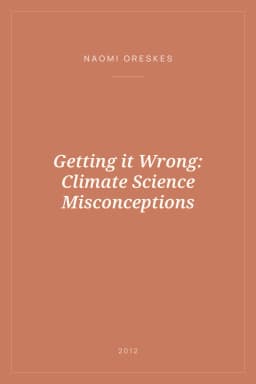 Portada de Getting it Wrong: Climate Science Misconceptions