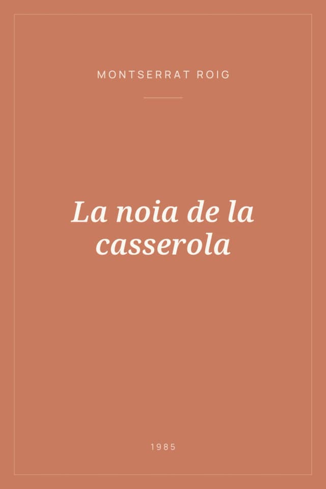 Portada de La noia de la casserola