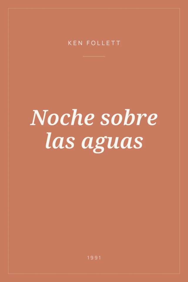 Portada de Noche sobre las aguas