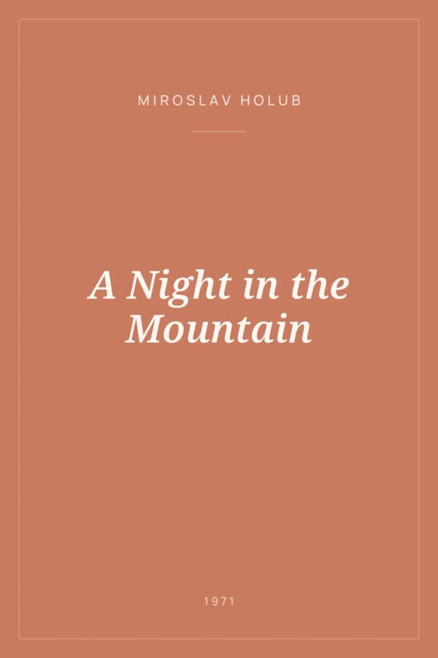 Portada de A Night in the Mountain