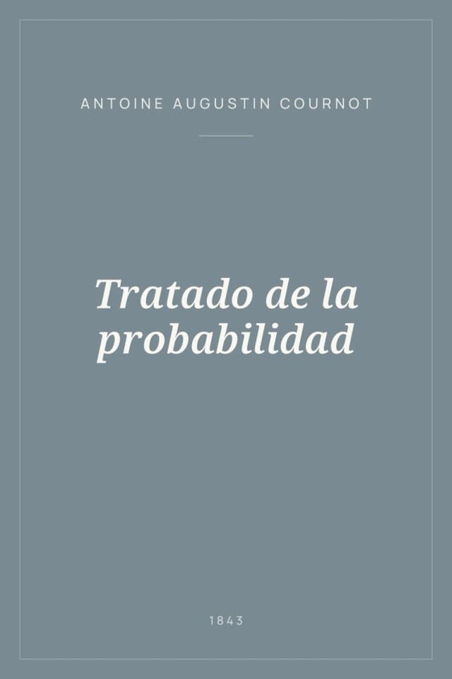 Portada de Tratado de la probabilidad