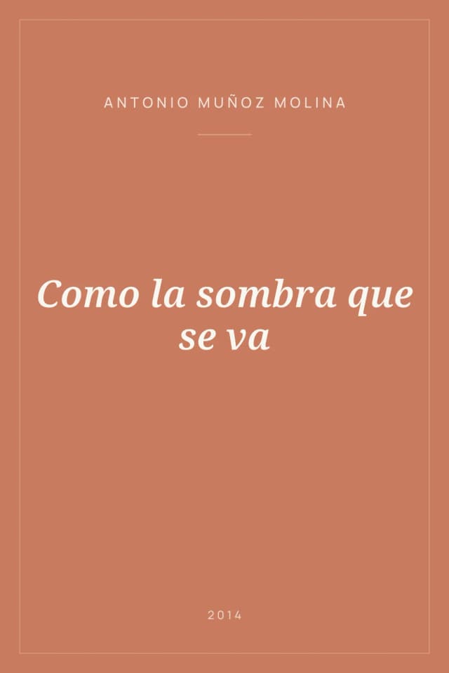 Portada de Como la sombra que se va