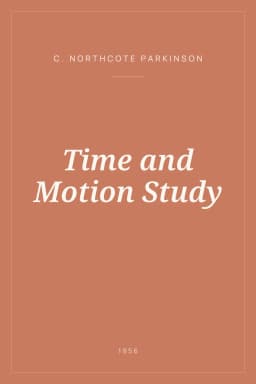 Portada de Time and Motion Study