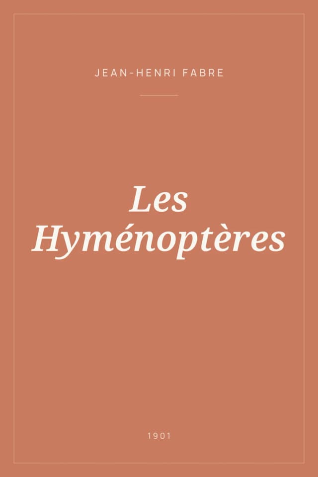 Portada de Les Hyménoptères