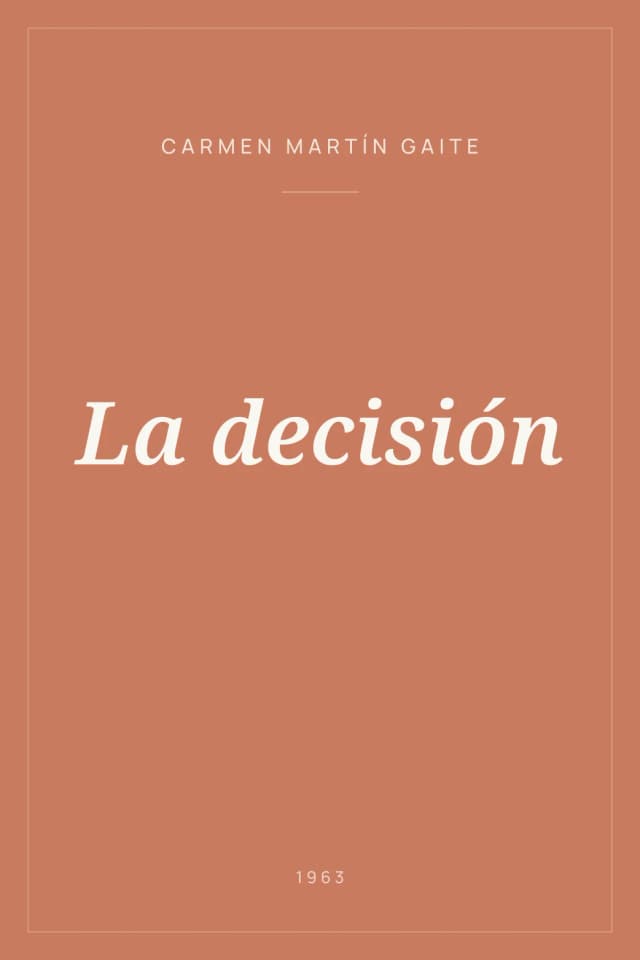 Portada de La decisión