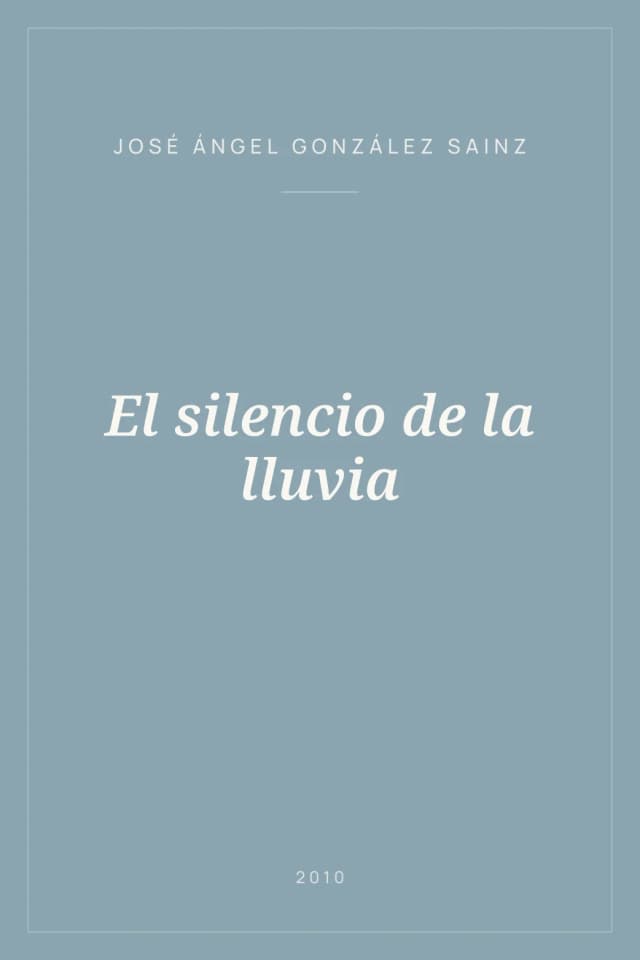 Portada de El silencio de la lluvia