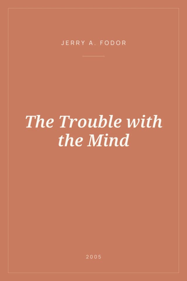 Portada de The Trouble with the Mind