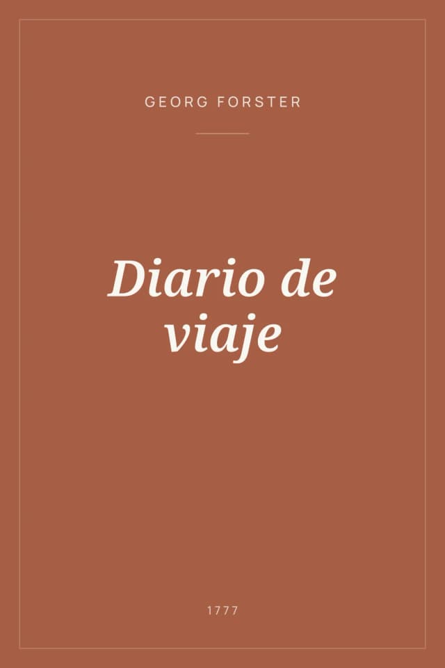 Portada de Diario de viaje