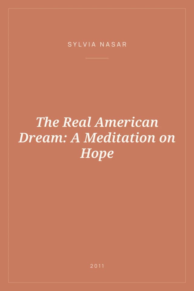 Portada de The Real American Dream: A Meditation on Hope
