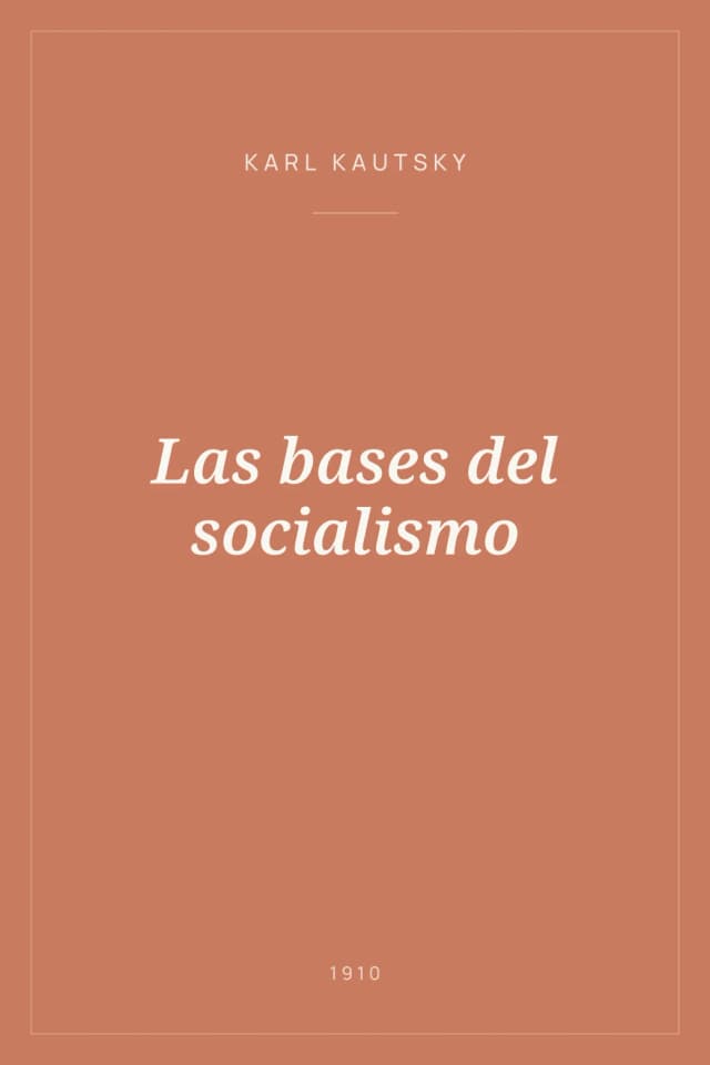 Portada de Las bases del socialismo