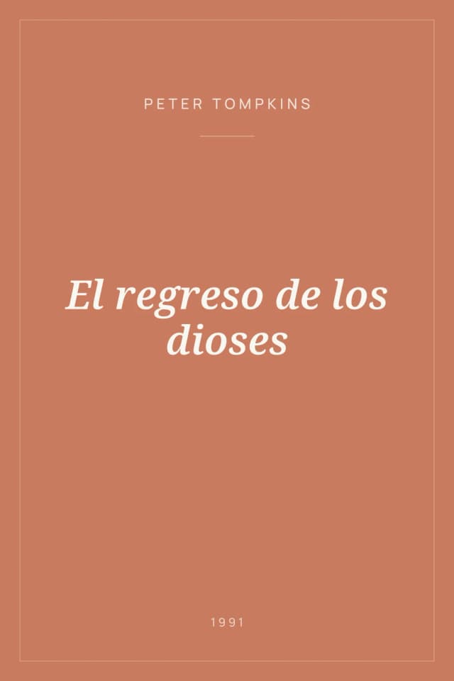 Portada de El regreso de los dioses