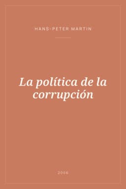 Portada de La política de la corrupción