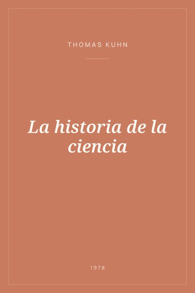 Portada de La historia de la ciencia