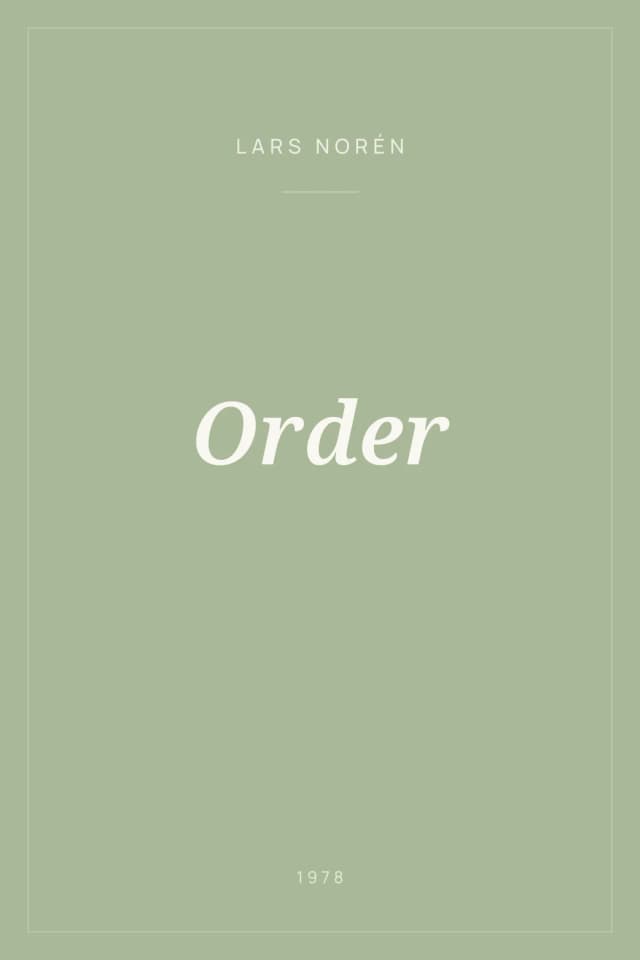 Portada de Order